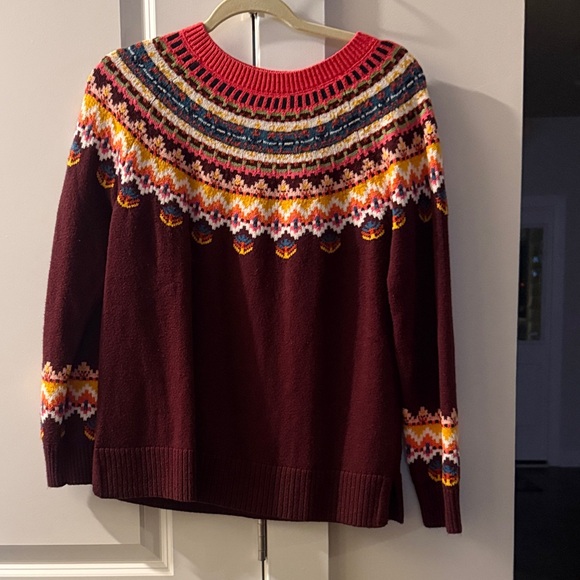 Talbots Multicolor Fair Isle Sweater - Picture 1 of 4